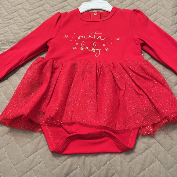 Stephan Baby "Santa Baby" Red Snapshirt Dress/NWT/6-12M - Picture 3 of 12